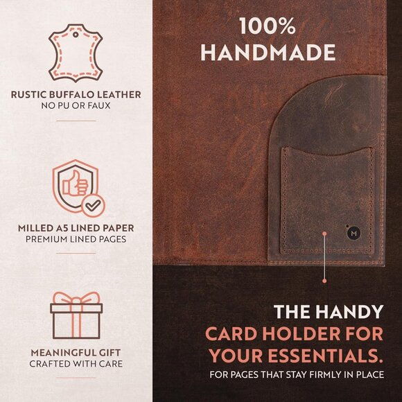 Refillable Leather Journal Embossed Heart Shape Cover Design Journals with Pen – - Picture 8 of 8